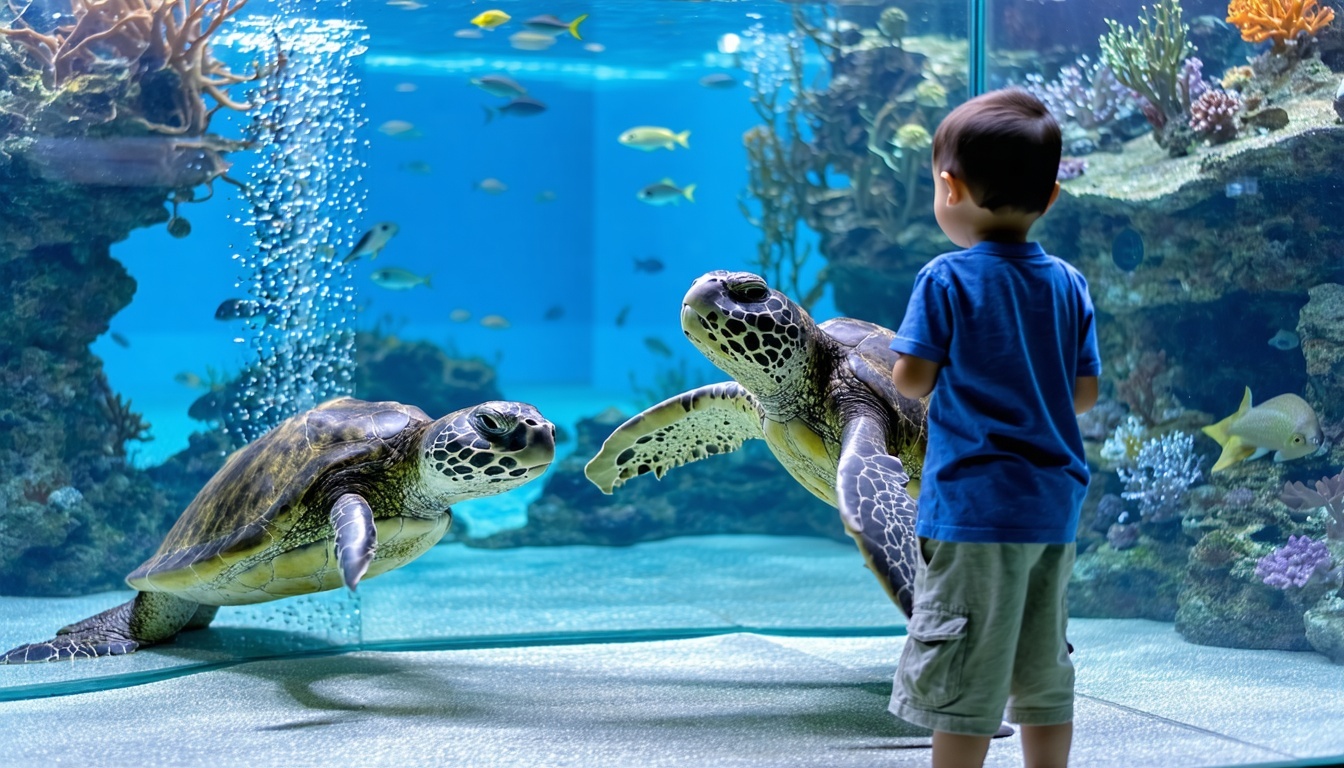 Marine animal encounter experience at Aquaventure World Dubai